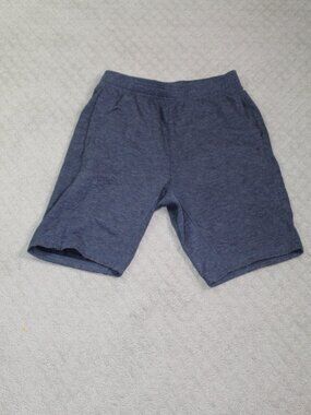 Alive Size S Greyish Blue Quick Dry Knit Drawstring 10" Shorts